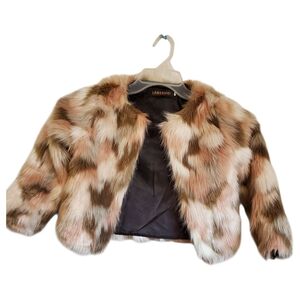 Lanshifei Kids Faux Fur Jacket - Multicolor
